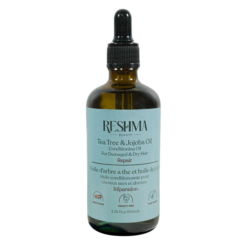 Reshma Beauty Tea Tree and Jojoba Oil and Henna Infused Conditioning Oil 3.38Oz (100ml)
